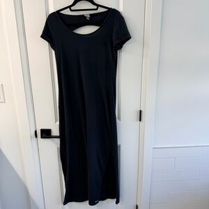Women's Bench Black Short-Sleeve Cutout Maxi Dress